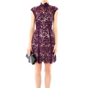 Lover the Label Aubergine Courtney Lace Dress US 2